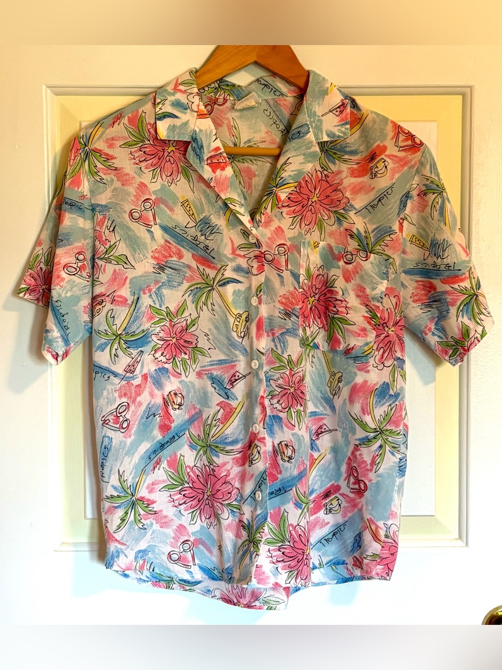 Vintage Wrangler Women’s Hawaiian Style Shirt M
